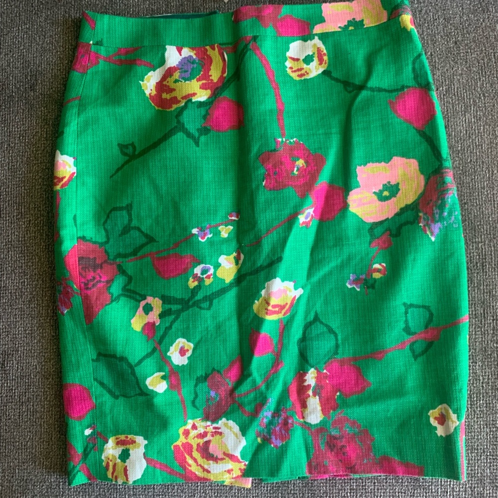 Brand new J. Crew floral skirt size 2